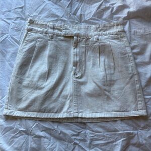 Free People Cream Mini Skirt